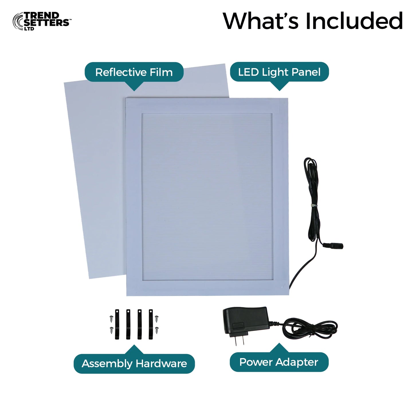 8" x 10" LED Light Panel - Fits 13" x 11" FilmCells Presentations (Single, Double, Mini Montage, 3 Cell)