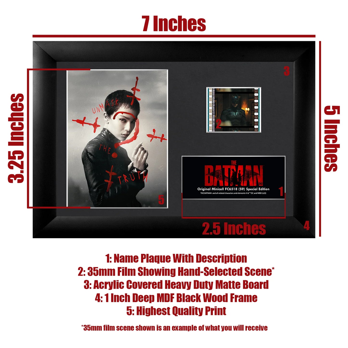 The Batman (Catwoman) Minicell FilmCells Framed Desktop Presentation