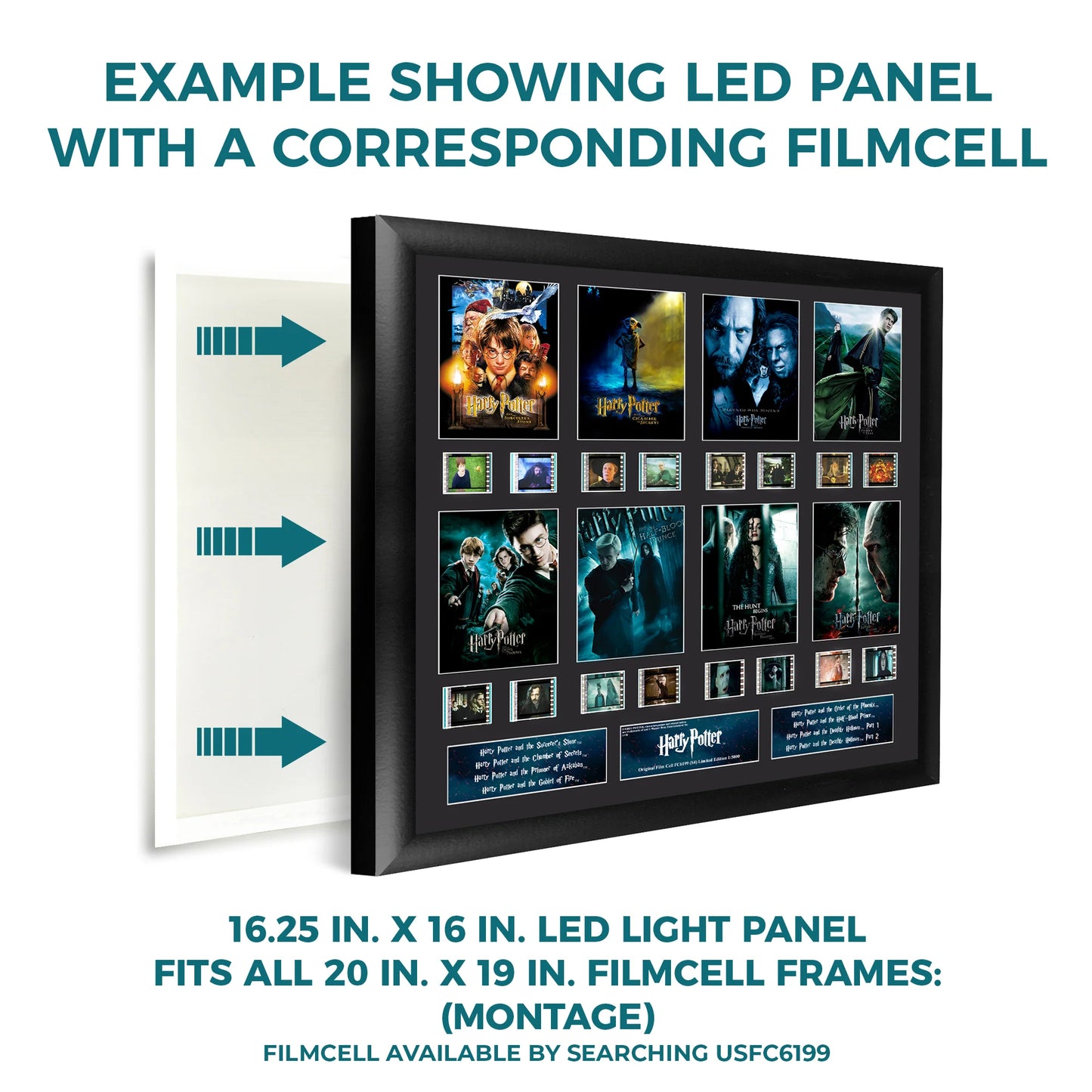 16" x" 16" LED Light Panel - Fits 20" x 19" FilmCells Presentations (Montage size)