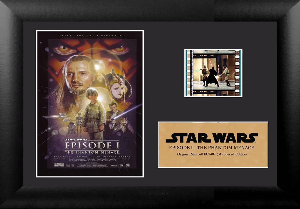 Star Wars: Episode I (The Phantom Menace) Minicell FilmCells Presentation with Easel Stand