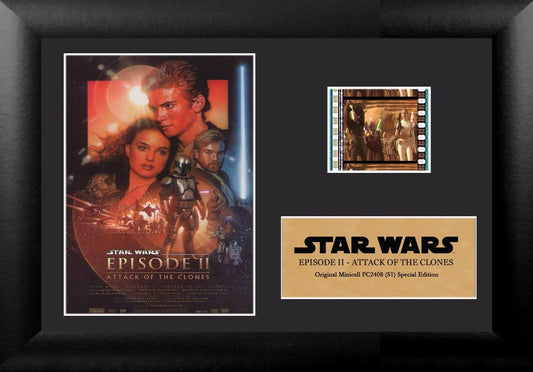 Star Wars Episode II Attack of the Clones Minicell FilmCells Framed Desktop Presentation