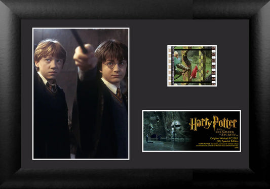 Harry Potter and the Chamber of Secrets (Ron and Harry) Minicell FilmCells Framed Desktop Presentation