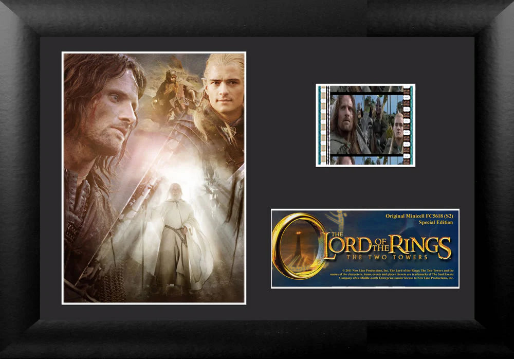 The Lord of the Rings: The Two Towers (S2) Minicell FilmCells Framed Desktop Presentation