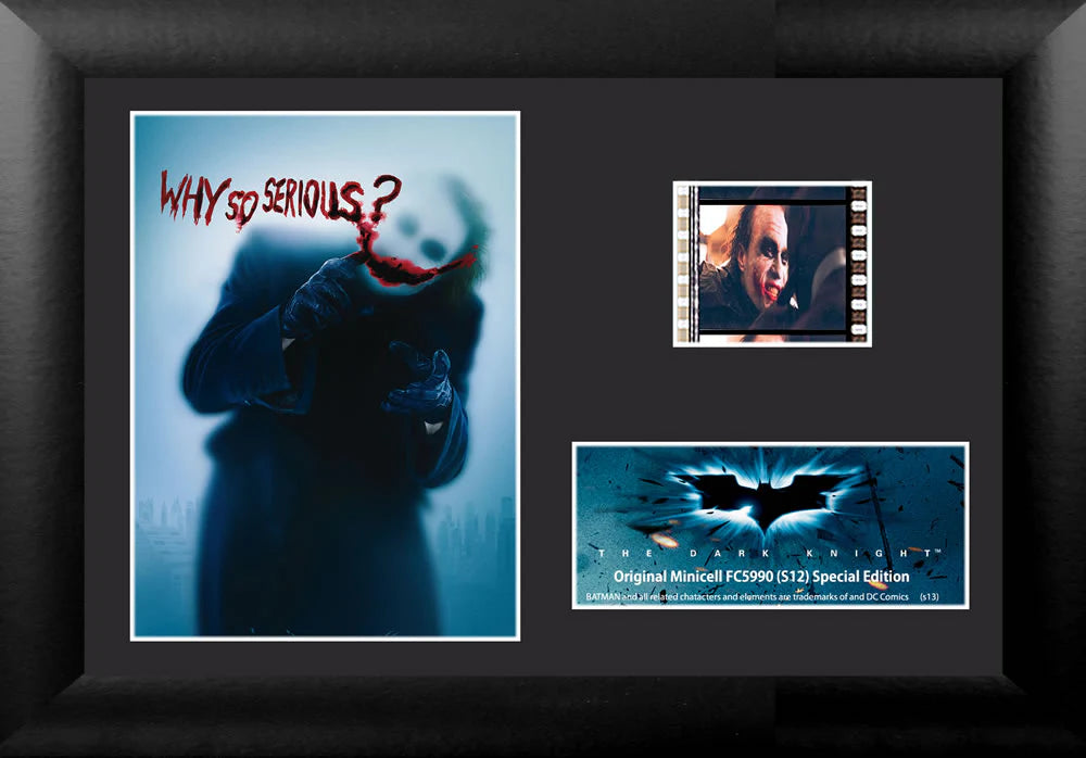 Batman: The Dark Knight (Joker) Minicell FilmCells Framed Desktop Presentation