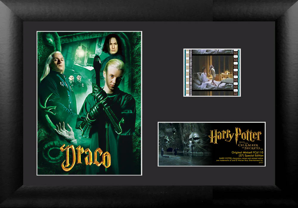 Harry Potter and the Chamber of Secrets (Draco) Minicell FilmCells Framed Desktop Presentation