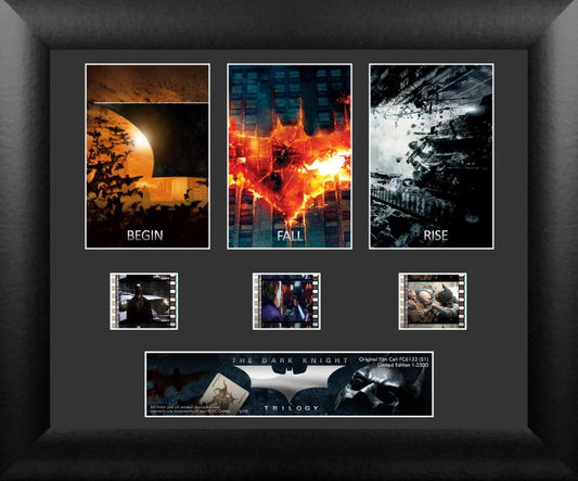 Batman The Dark Knight Trilogy (S1) Limited Edition 3 Cell Standard FilmCells Wall Art Presentation