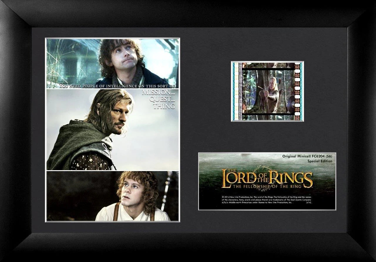 The Lord of the Rings: The Fellowship of the Ring (S6) Minicell FilmCells Framed Desktop Presentation