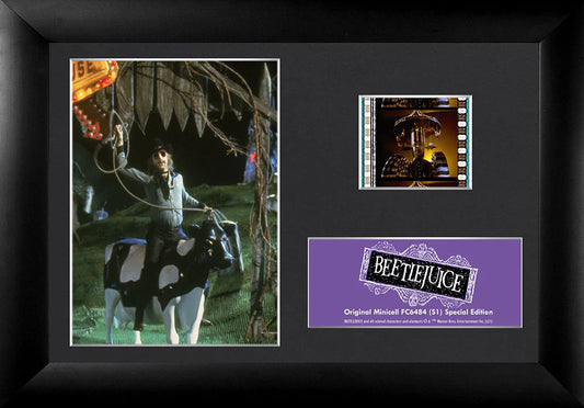 Beetlejuice (Bio-Exorcist) Minicell FilmCells Framed Desktop Presentation