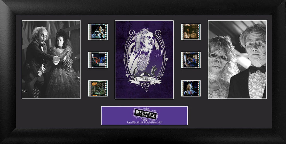 Beetlejuice (S1) Limited Edition Trio Framed FilmCells Presentation