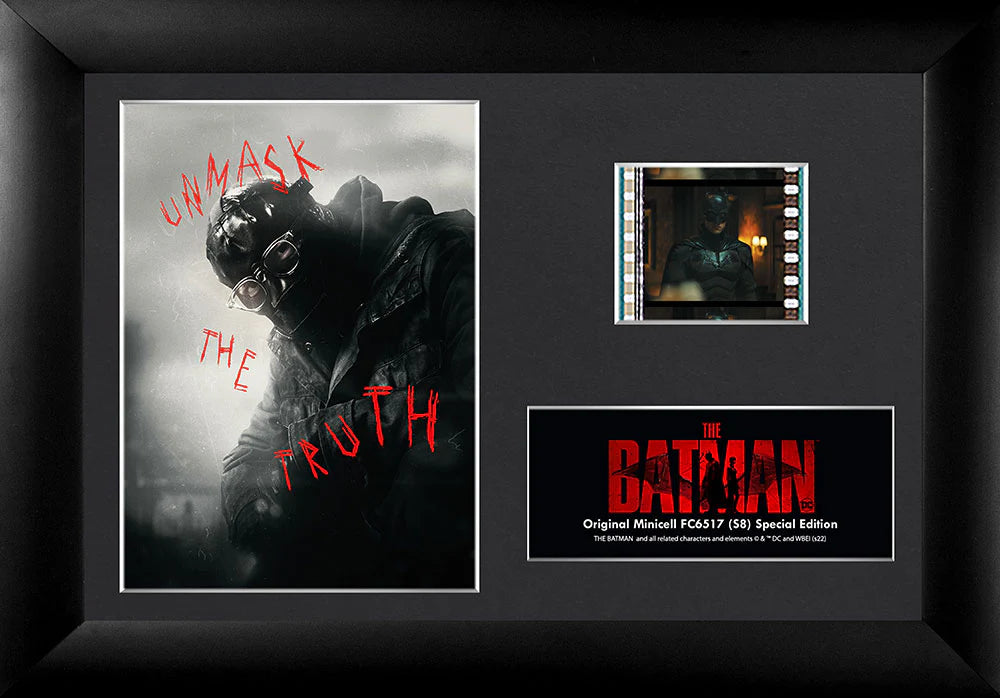 The Batman (The Riddler Unmasked) Minicell FilmCells Framed Desktop Presentation