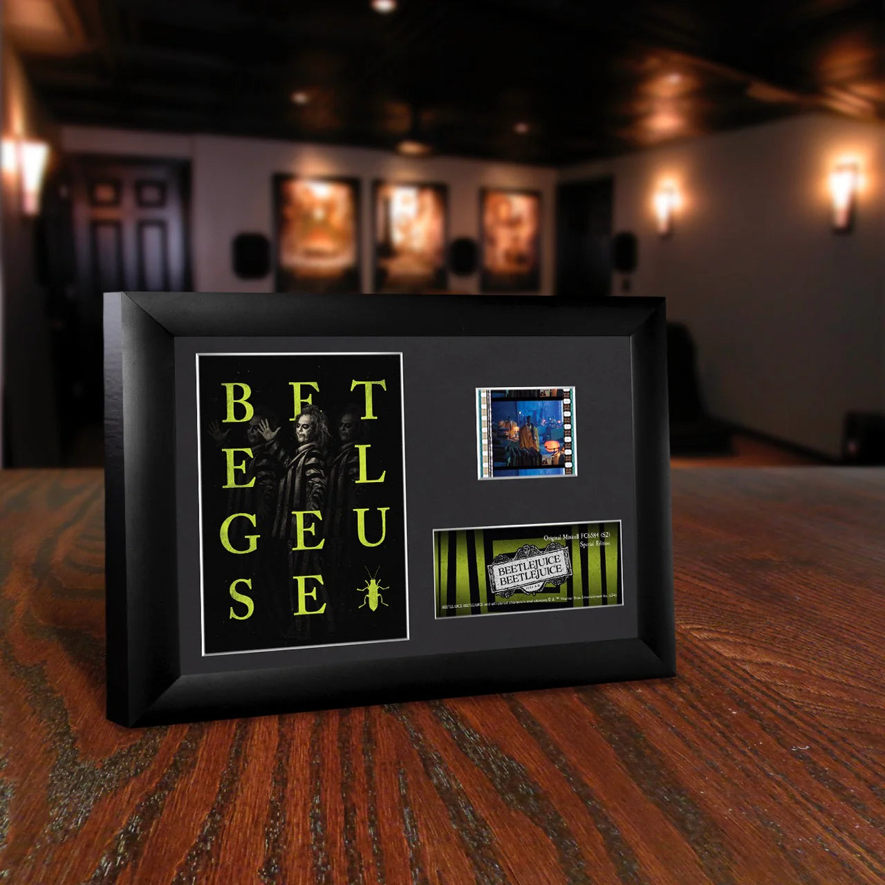 Beetlejuice Beetlejuice (S2) Minicell FilmCells Framed Desktop Presentation